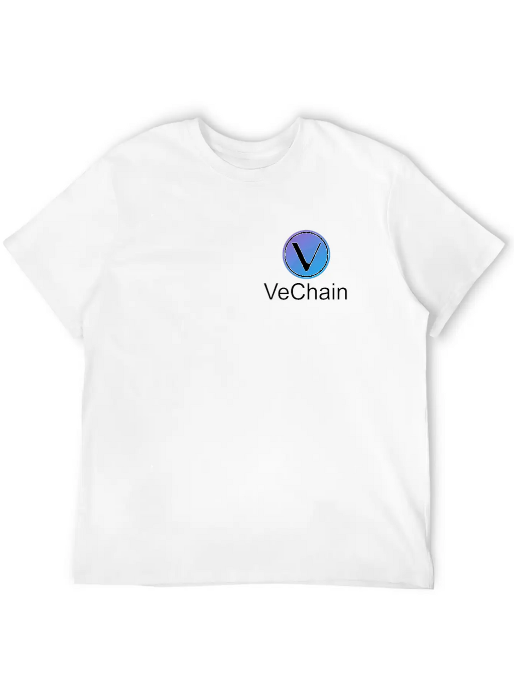 Vechain Pocket Vechain VET Cryptocurrency Coin Unisex Short Sleeve Soft Cotton T-Shirt – Casual Everyday Wear