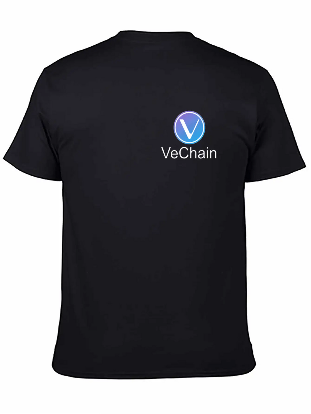 Vechain Pocket Vechain VET Cryptocurrency Coin Unisex Short Sleeve Soft Cotton T-Shirt – Casual Everyday Wear