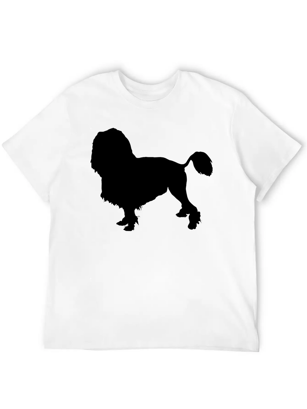 Vector Dog Silhouette Essential Cotton Tee For Daily Outfits – Unisex Style