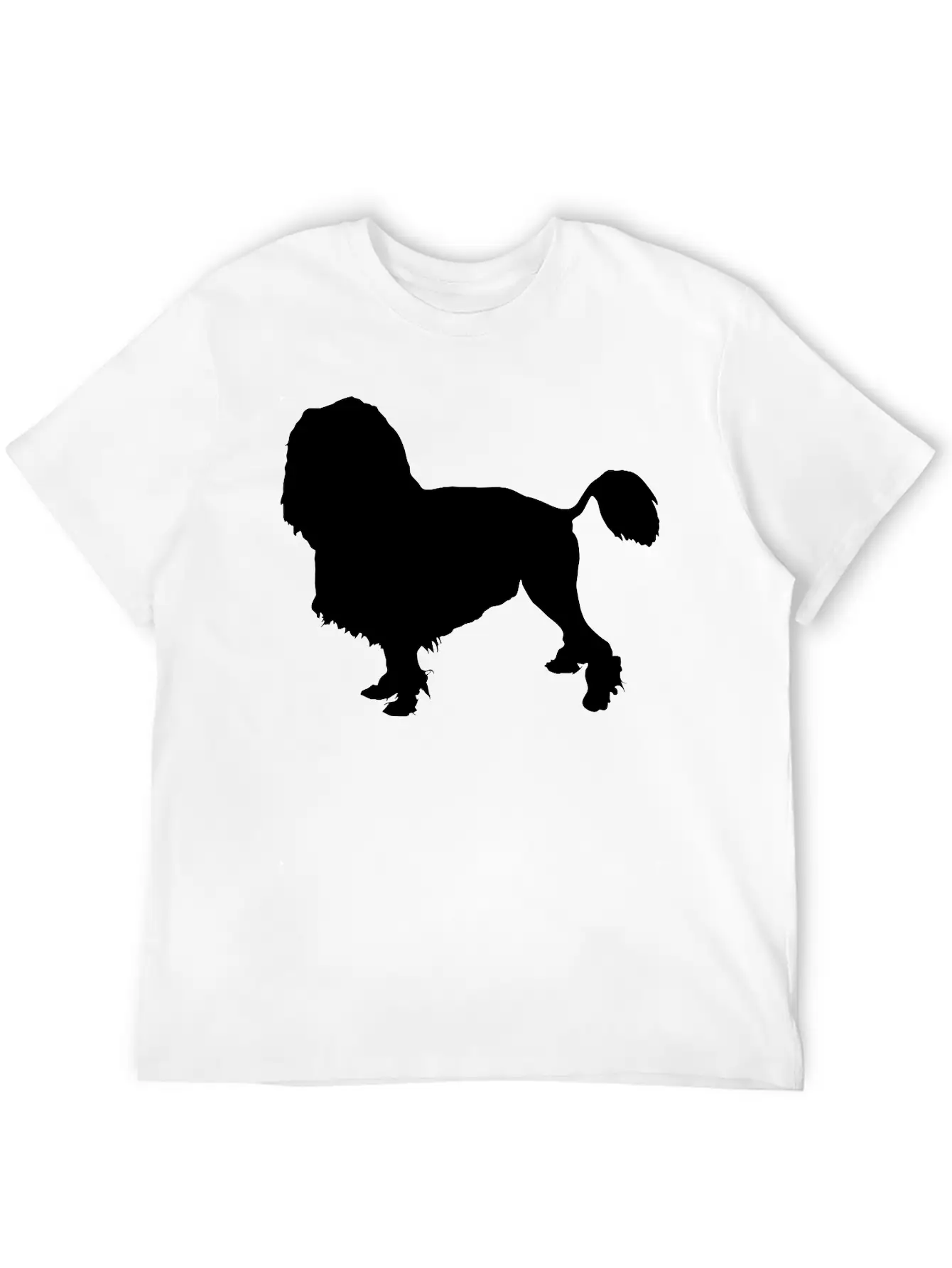 Vector Dog Silhouette Essential Cotton Tee For Daily Outfits – Unisex Style