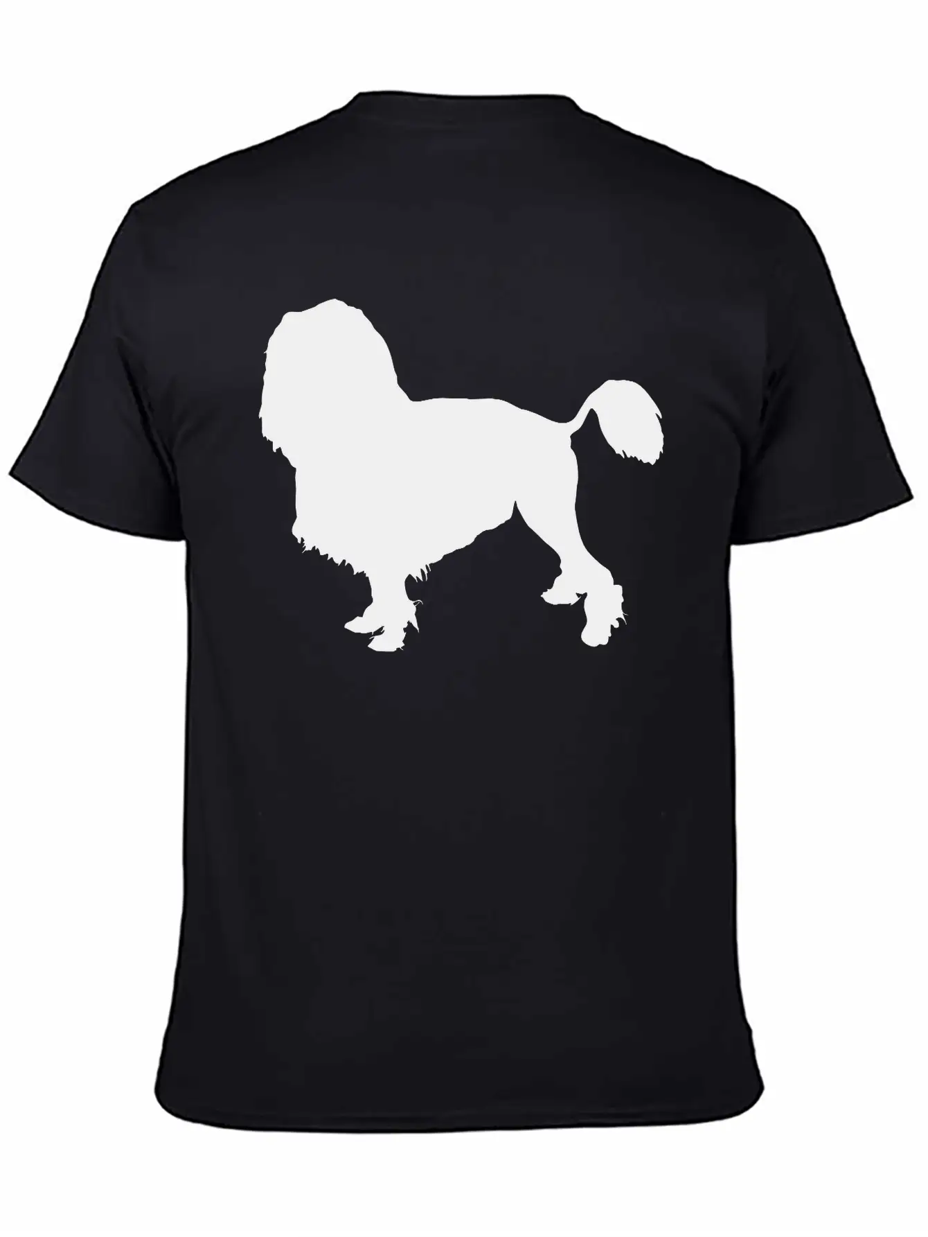 Vector Dog Silhouette Essential Cotton Tee For Daily Outfits – Unisex Style
