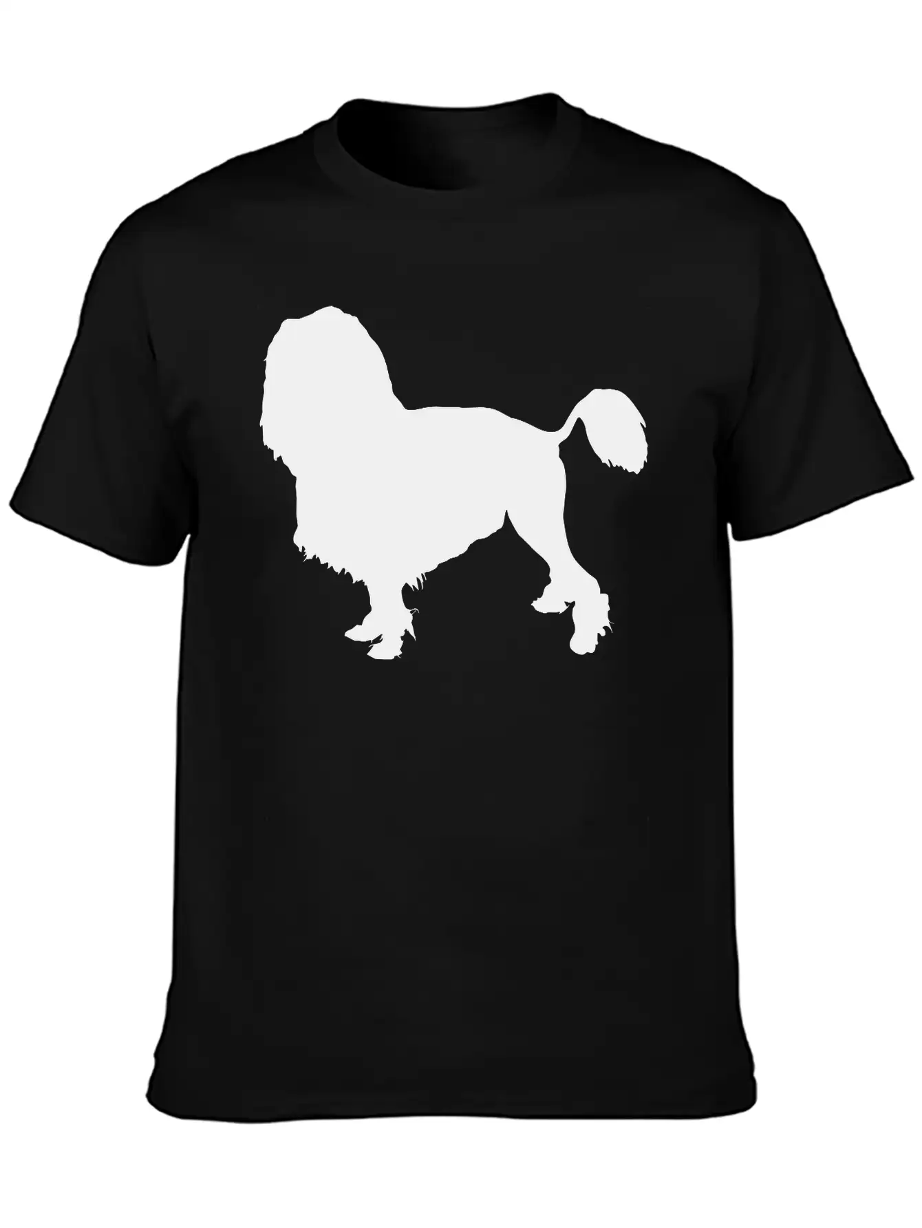 Vector Dog Silhouette Essential Cotton Tee For Daily Outfits – Unisex Style