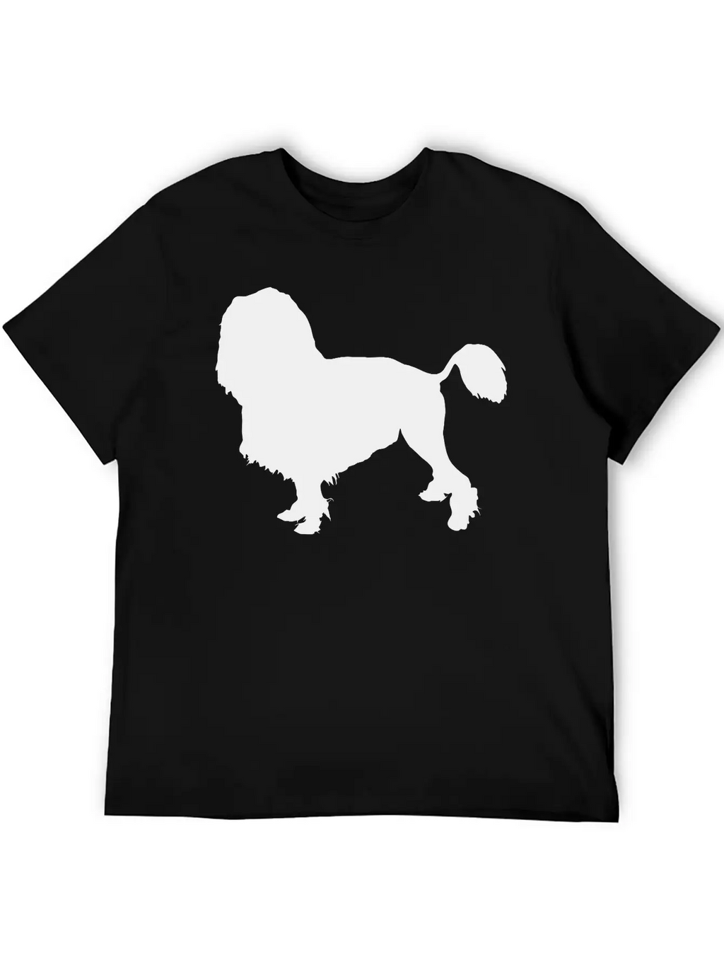 Vector Dog Silhouette Essential Cotton Tee For Daily Outfits – Unisex Style