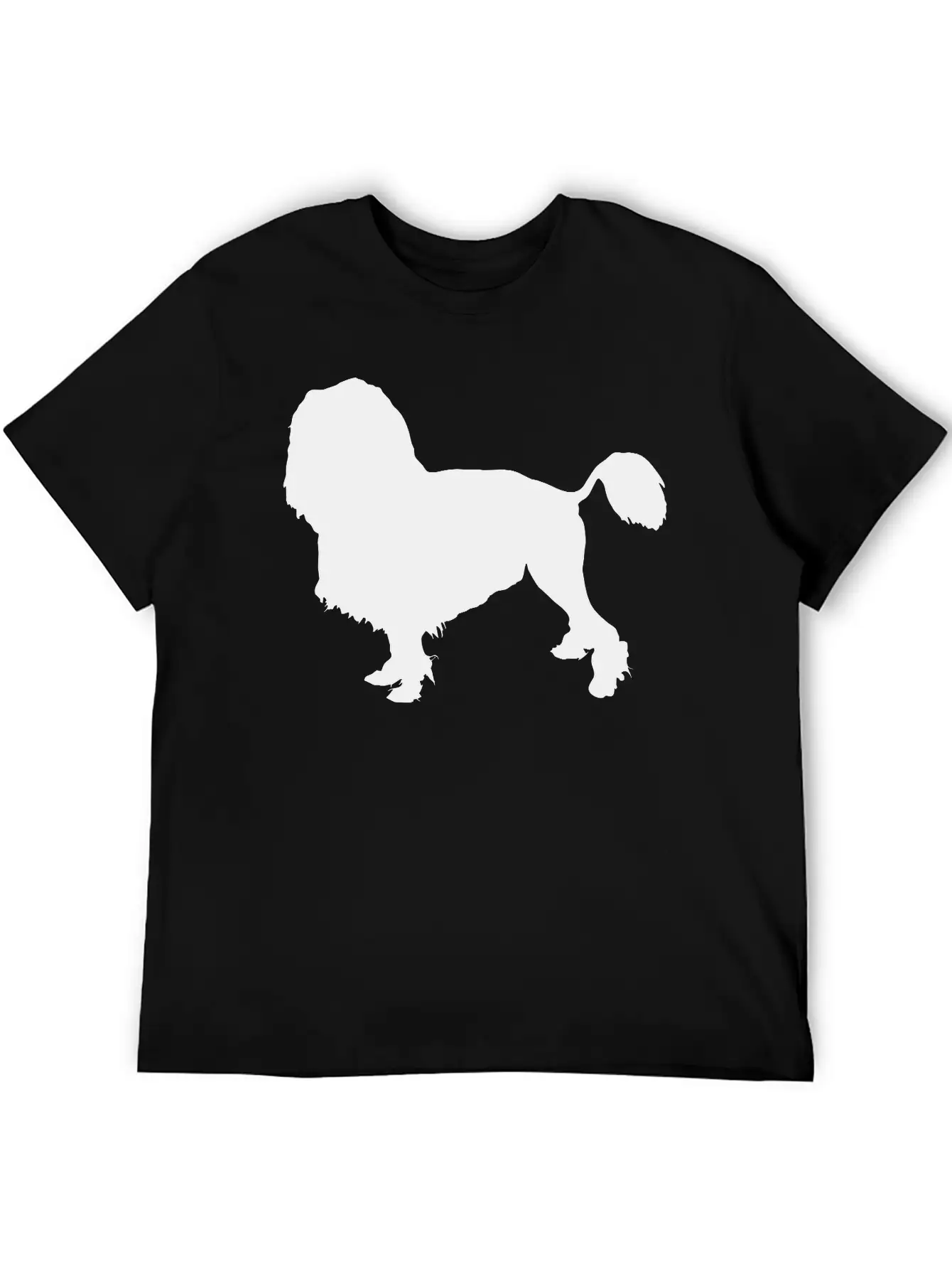 Vector Dog Silhouette Essential Cotton Tee For Daily Outfits – Unisex Style