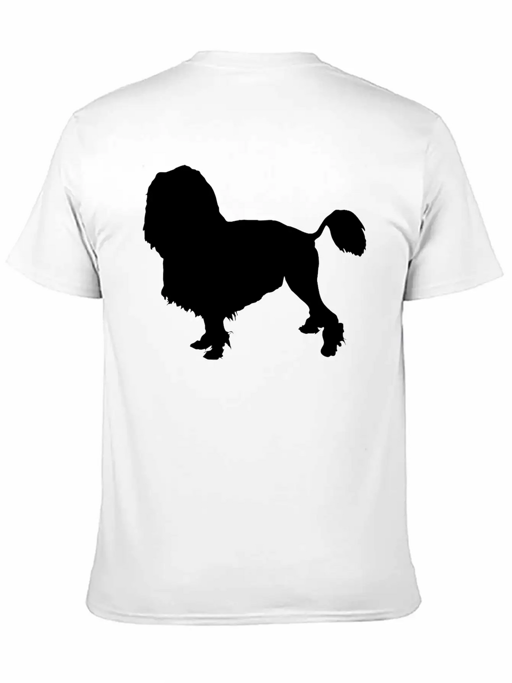 Vector Dog Silhouette Essential Cotton Tee For Daily Outfits – Unisex Style