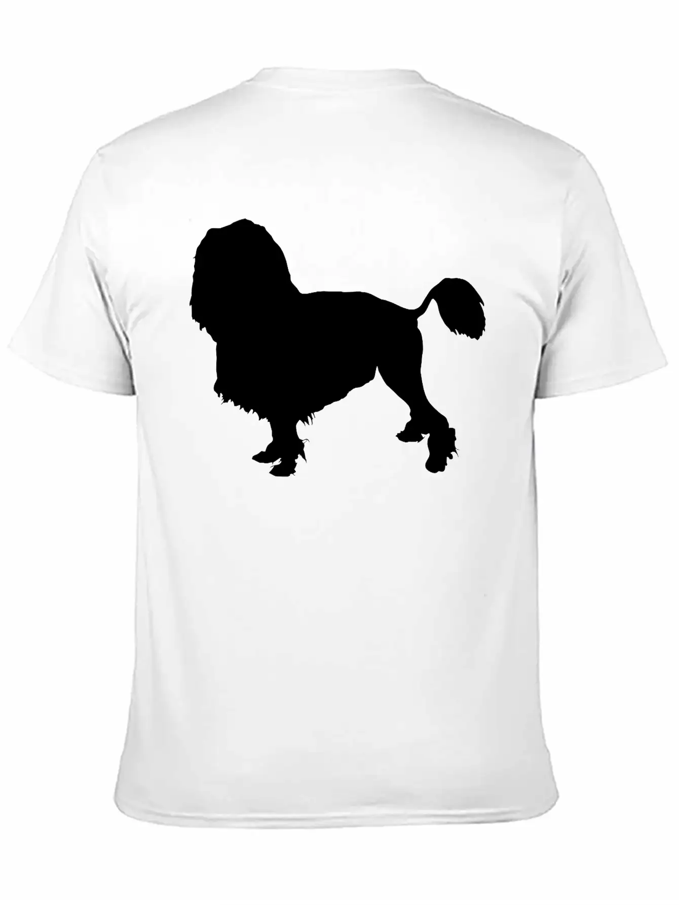 Vector Dog Silhouette Essential Cotton Tee For Daily Outfits – Unisex Style