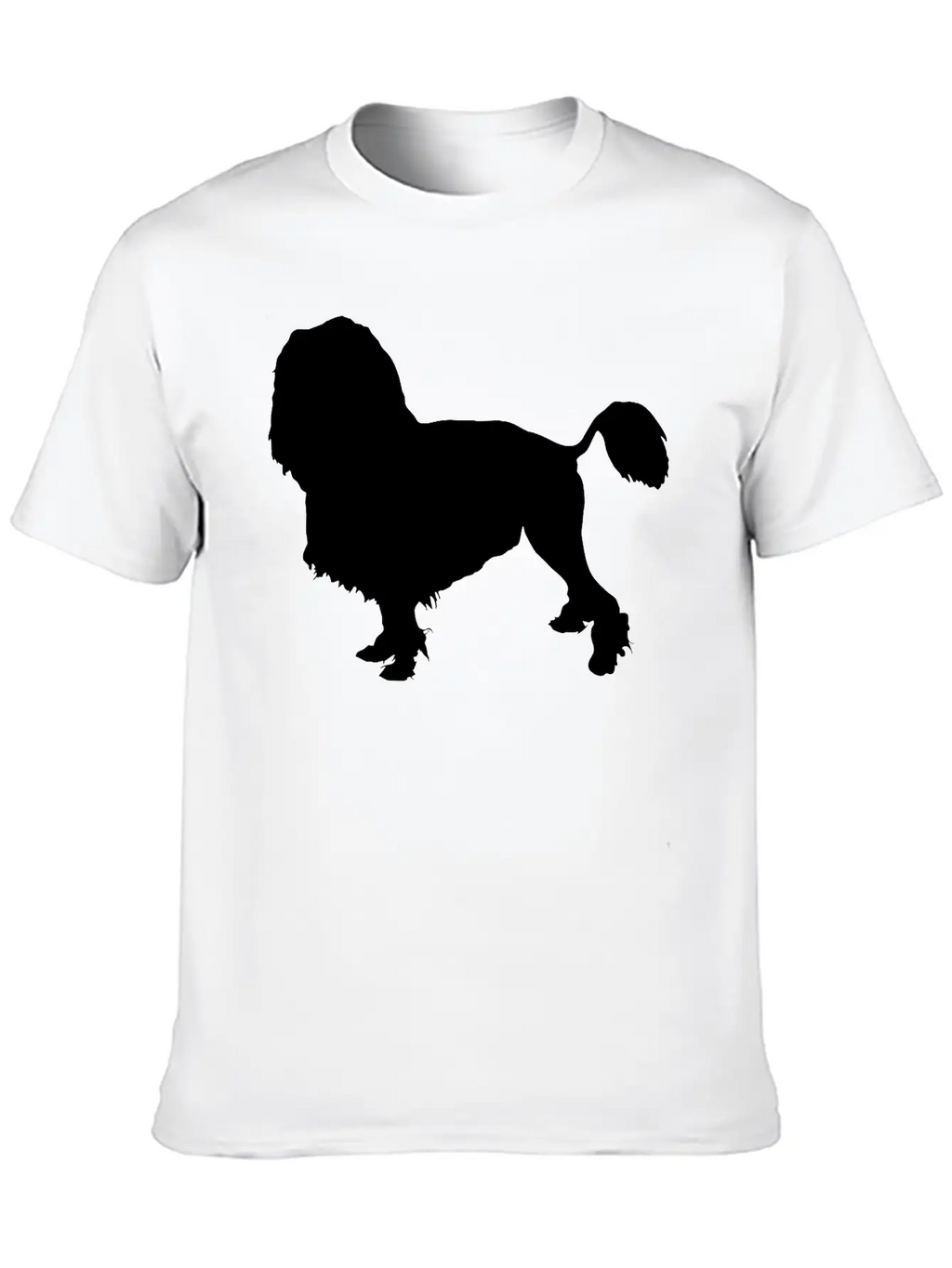 Vector Dog Silhouette Essential Cotton Tee For Daily Outfits – Unisex Style