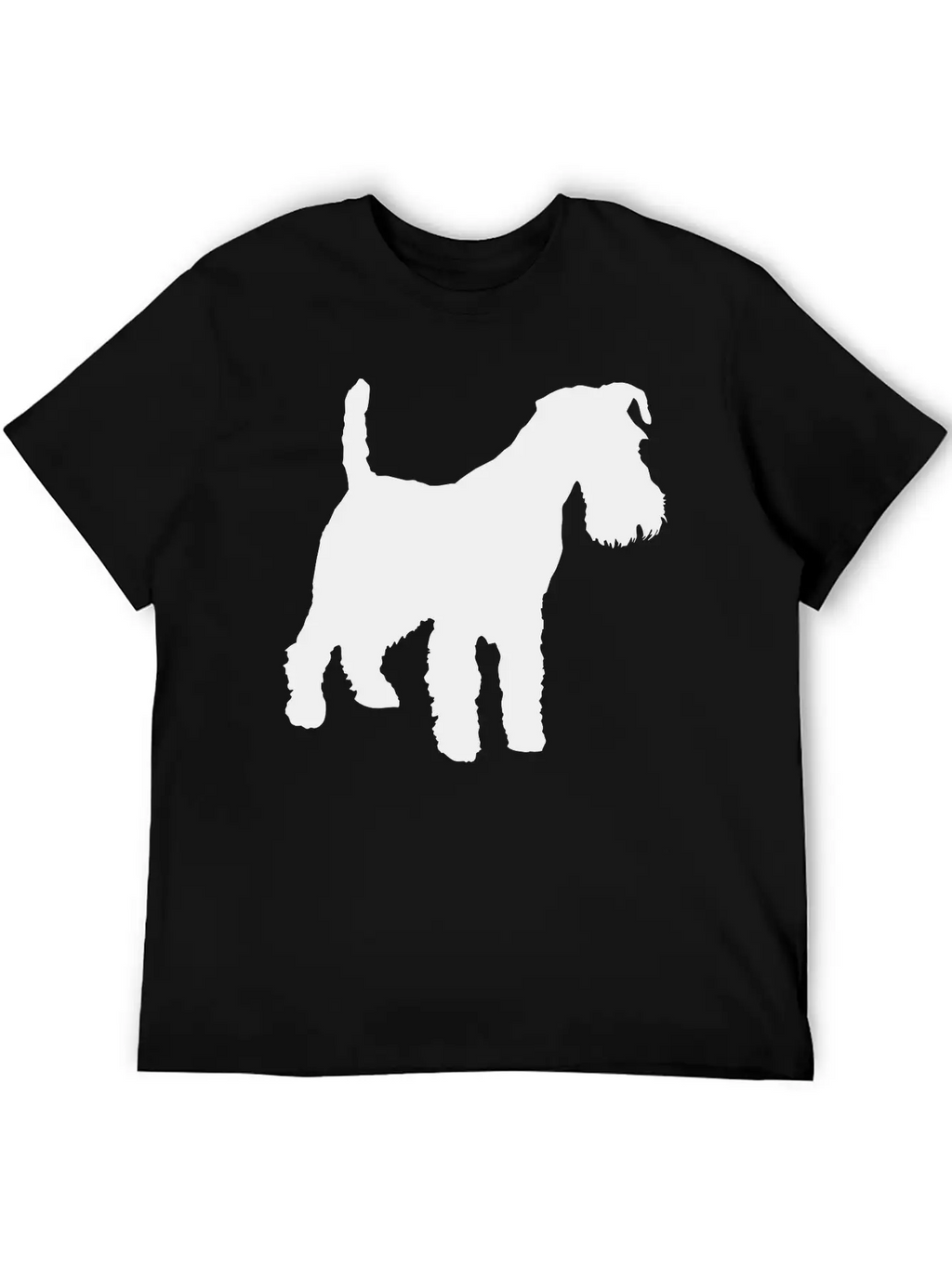Vector Dog Silhouette Unisex Casual T-Shirt – Clean Design For Daily Comfort