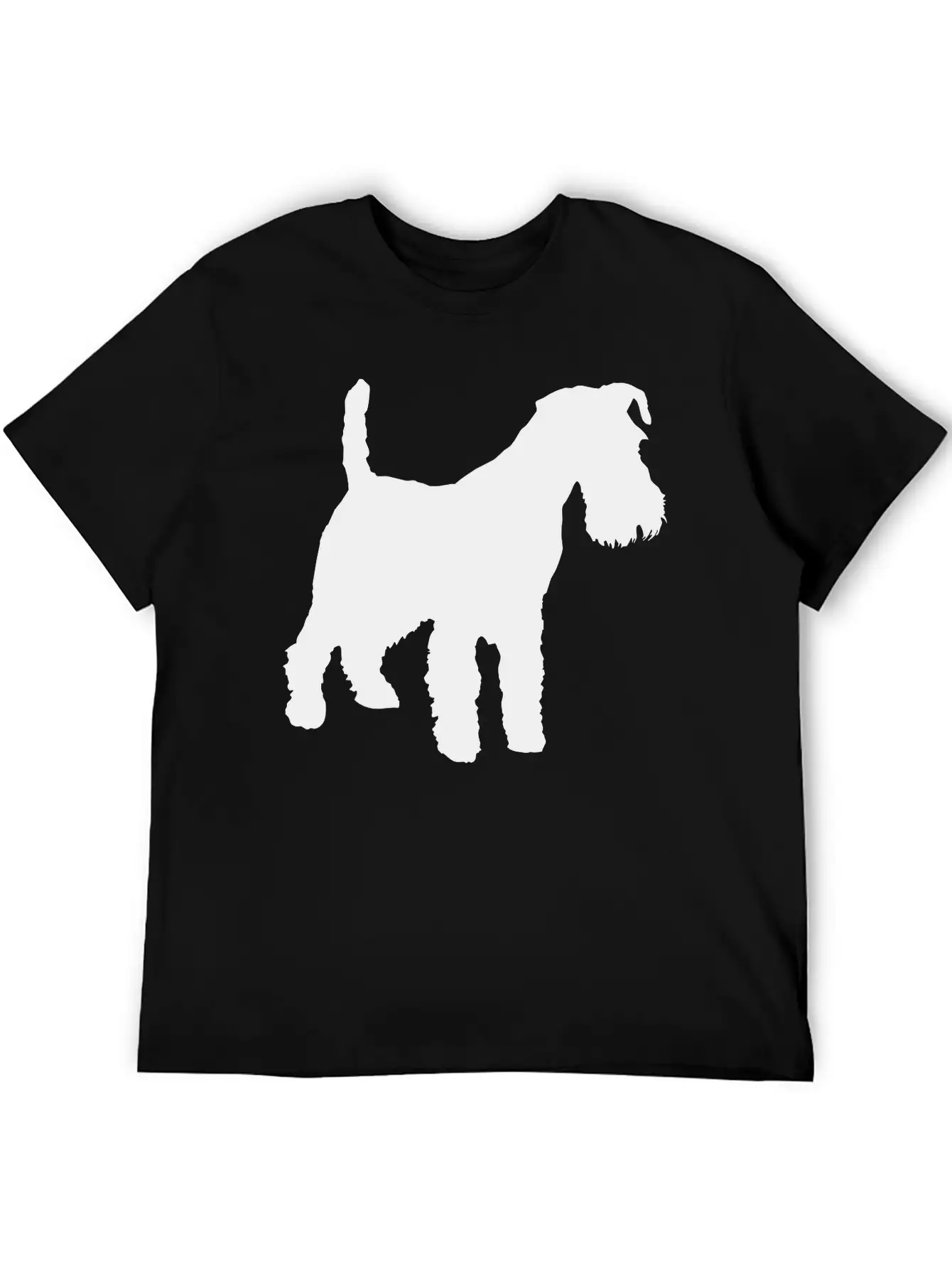 Vector Dog Silhouette Unisex Casual T-Shirt – Clean Design For Daily Comfort
