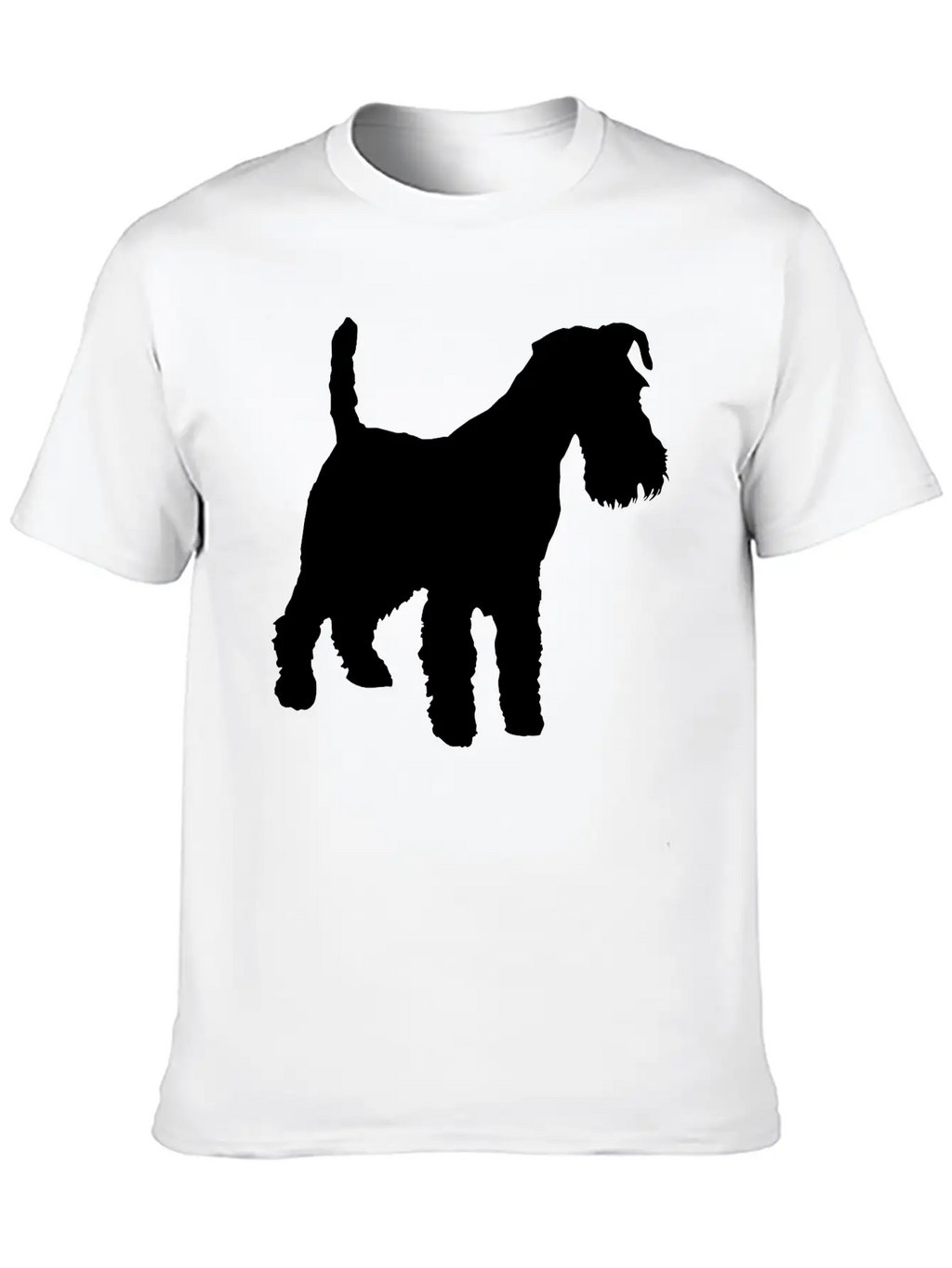 Vector Dog Silhouette Unisex Casual T-Shirt – Clean Design For Daily Comfort