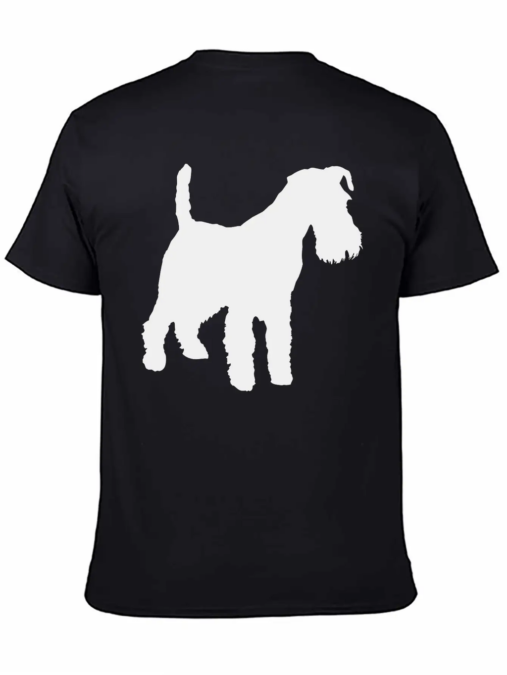 Vector Dog Silhouette Unisex Casual T-Shirt – Clean Design For Daily Comfort