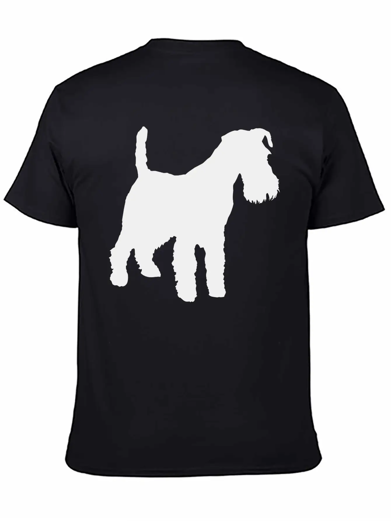Vector Dog Silhouette Unisex Casual T-Shirt – Clean Design For Daily Comfort