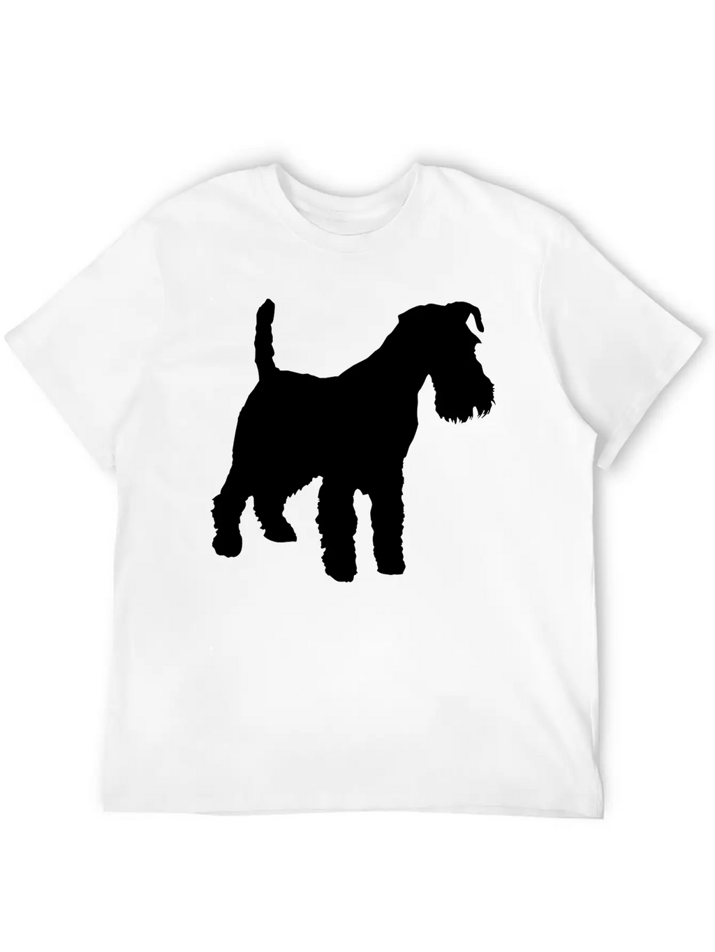 Vector Dog Silhouette Unisex Casual T-Shirt – Clean Design For Daily Comfort