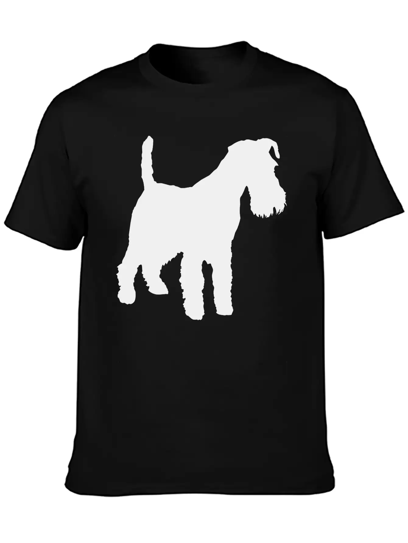 Vector Dog Silhouette Unisex Casual T-Shirt – Clean Design For Daily Comfort