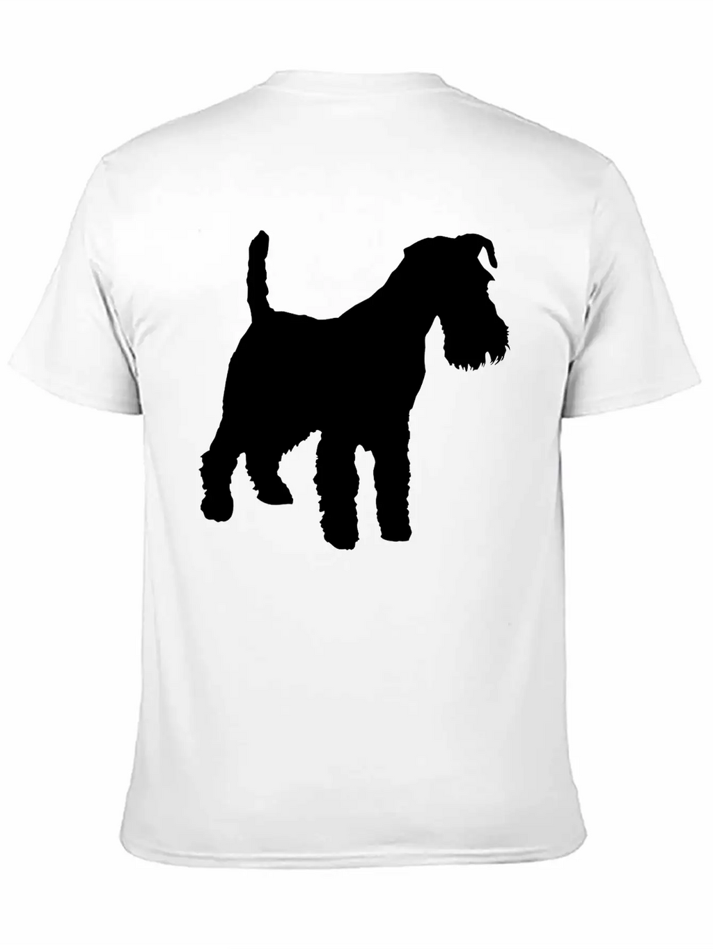 Vector Dog Silhouette Unisex Casual T-Shirt – Clean Design For Daily Comfort