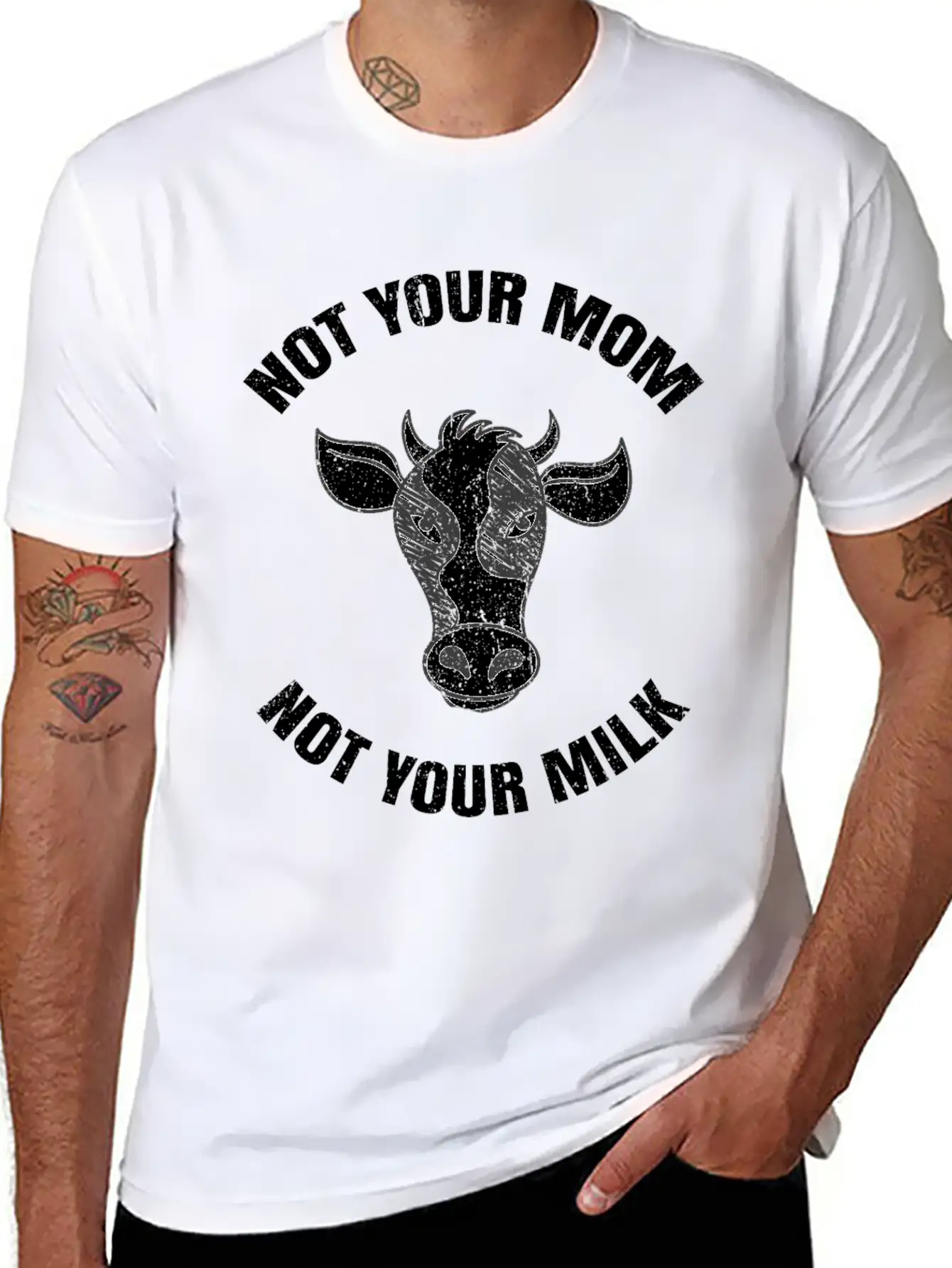 Vegan Animal Welfare Gift Veggie Organic Unisex Casual T-Shirt – Clean Design For Daily Comfort