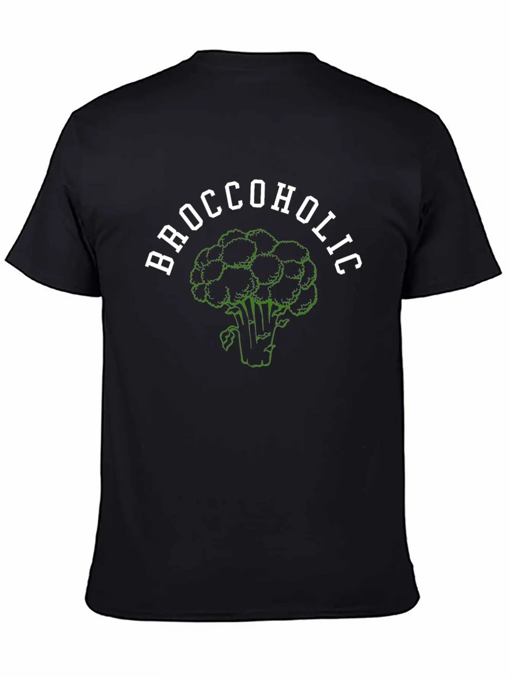 Vegan Broccoli Vegetable TShirt Organic Slimming Unisex Casual T-Shirt – Clean Design For Daily Comfort