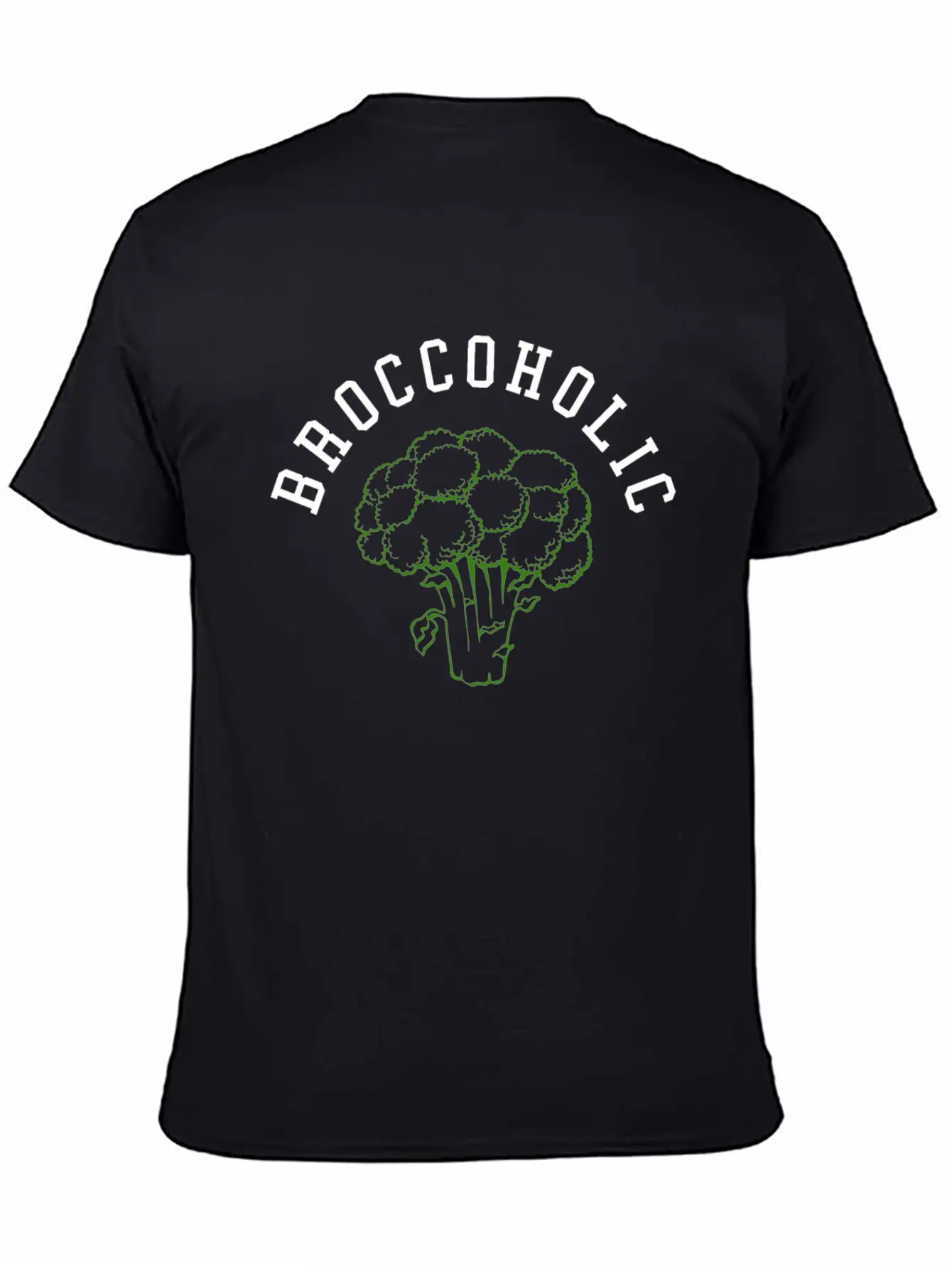 Vegan Broccoli Vegetable TShirt Organic Slimming Unisex Casual T-Shirt – Clean Design For Daily Comfort