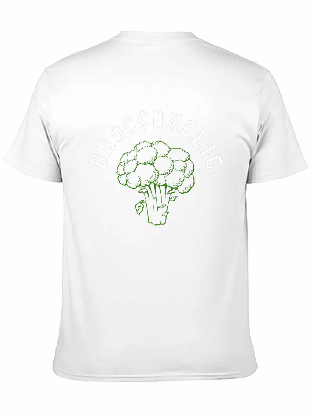 Vegan Broccoli Vegetable TShirt Organic Slimming Unisex Casual T-Shirt – Clean Design For Daily Comfort