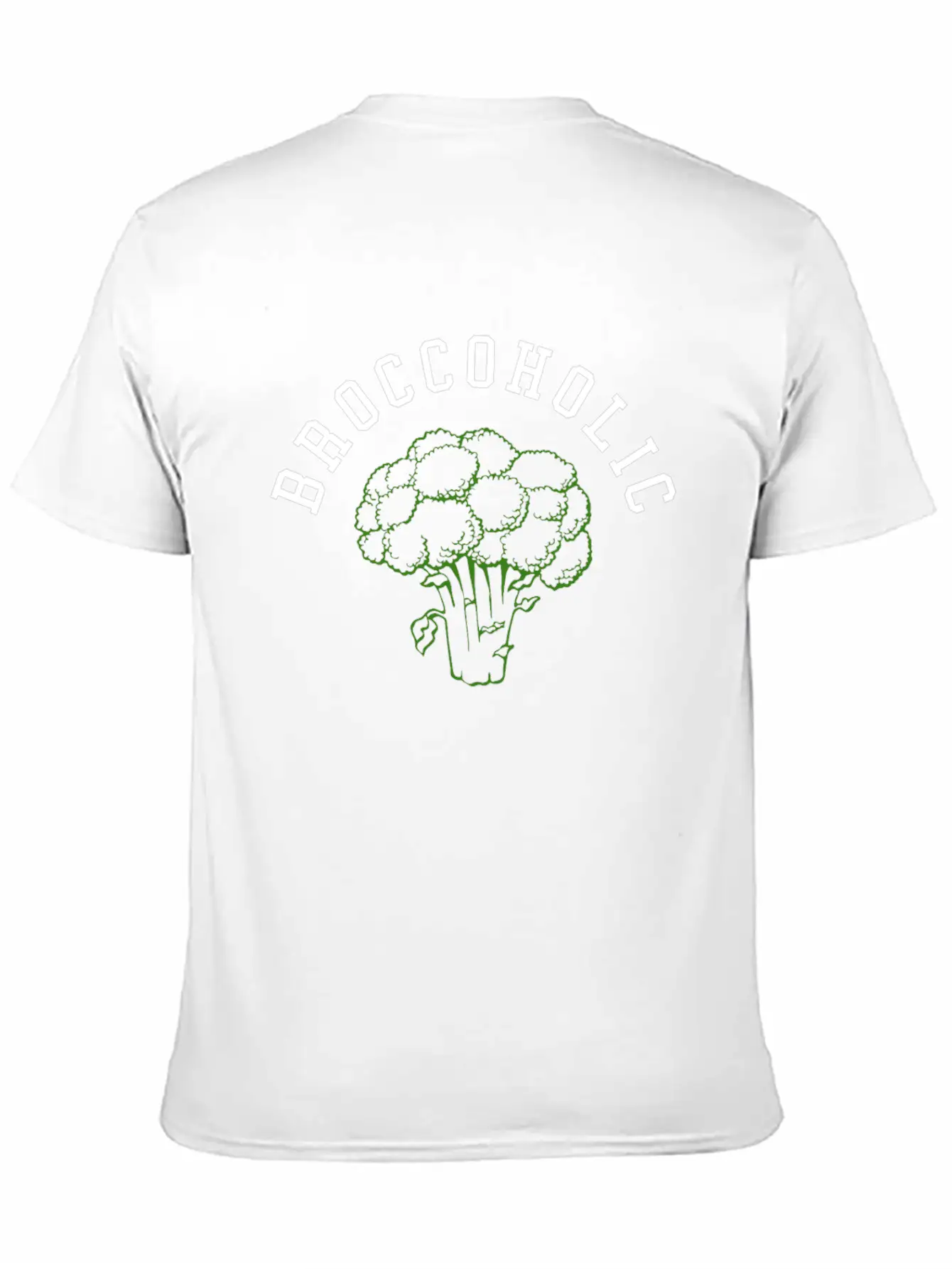 Vegan Broccoli Vegetable TShirt Organic Slimming Unisex Casual T-Shirt – Clean Design For Daily Comfort