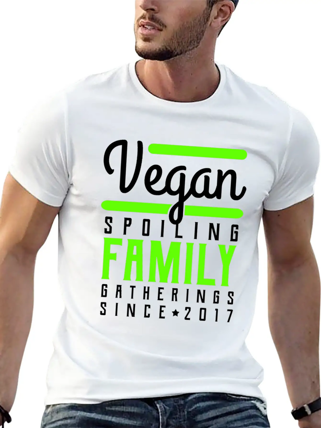 Vegan Casual Graphic T-Shirt – Simple And Comfortable Daily Wear