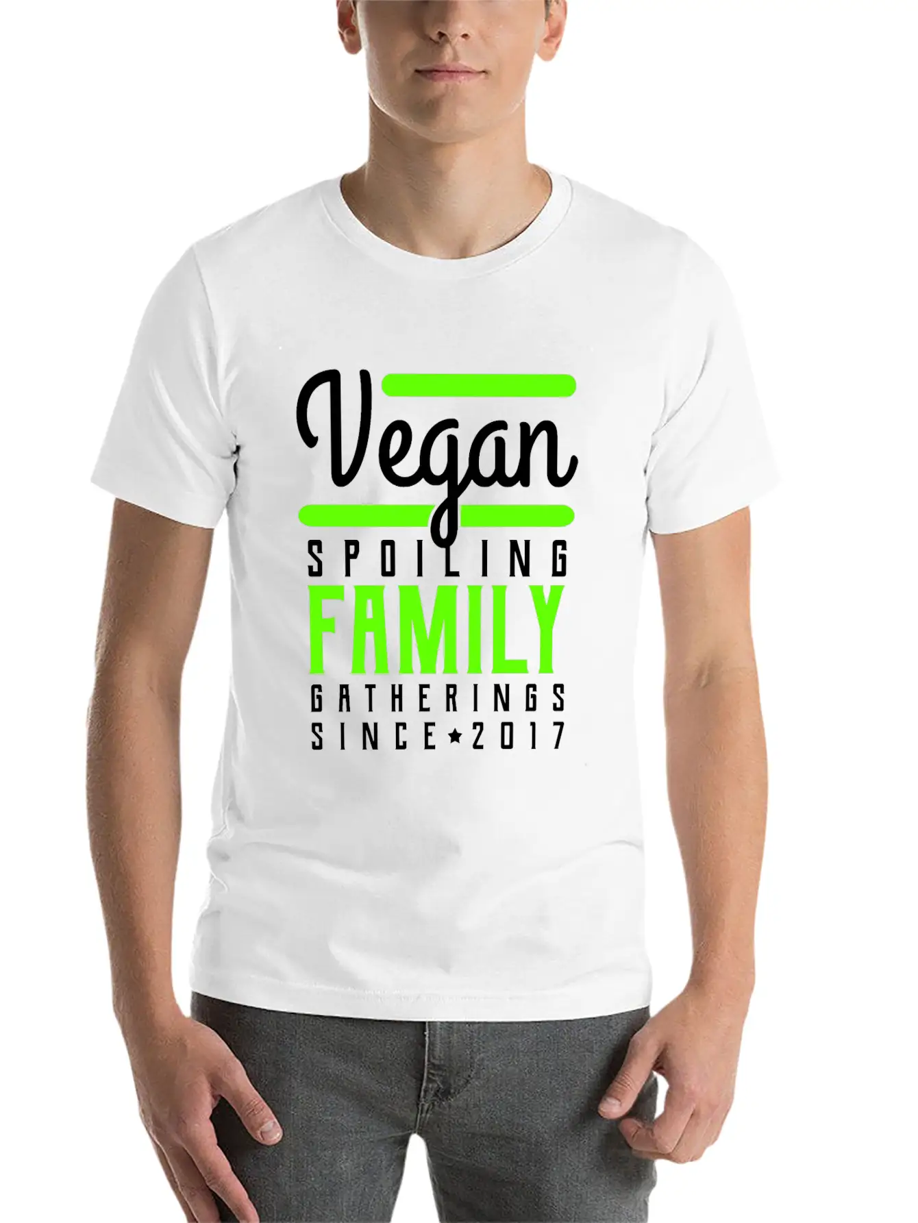 Vegan Casual Graphic T-Shirt – Simple And Comfortable Daily Wear
