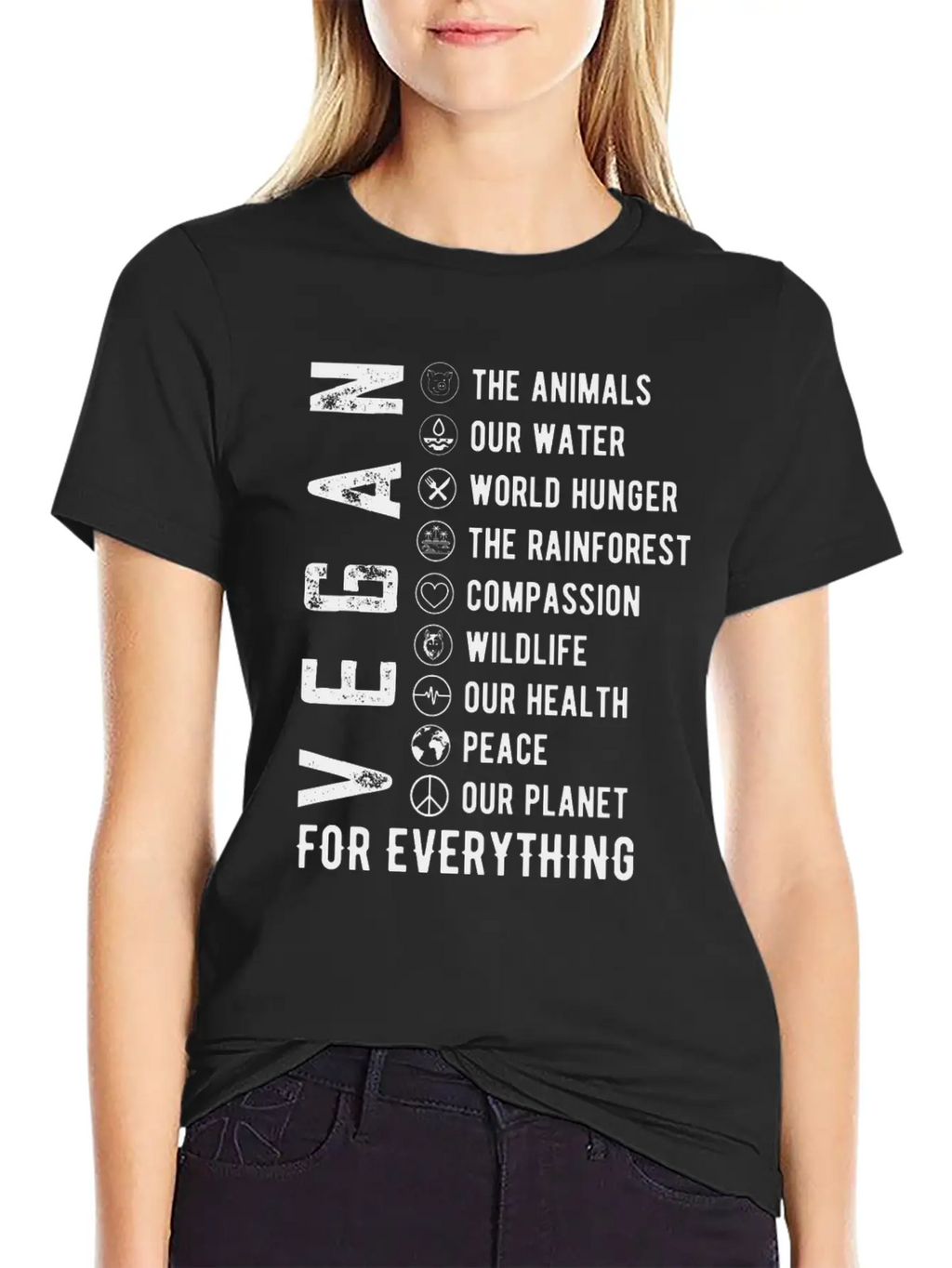 Vegan For Everything Unisex Casual T-Shirt – Clean Design For Daily Comfort