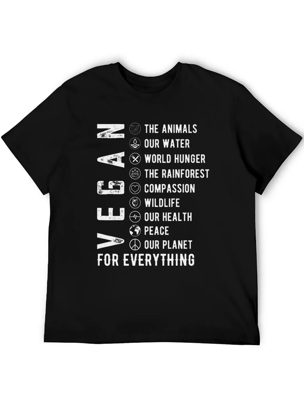 Vegan For Everything Unisex Casual T-Shirt – Clean Design For Daily Comfort