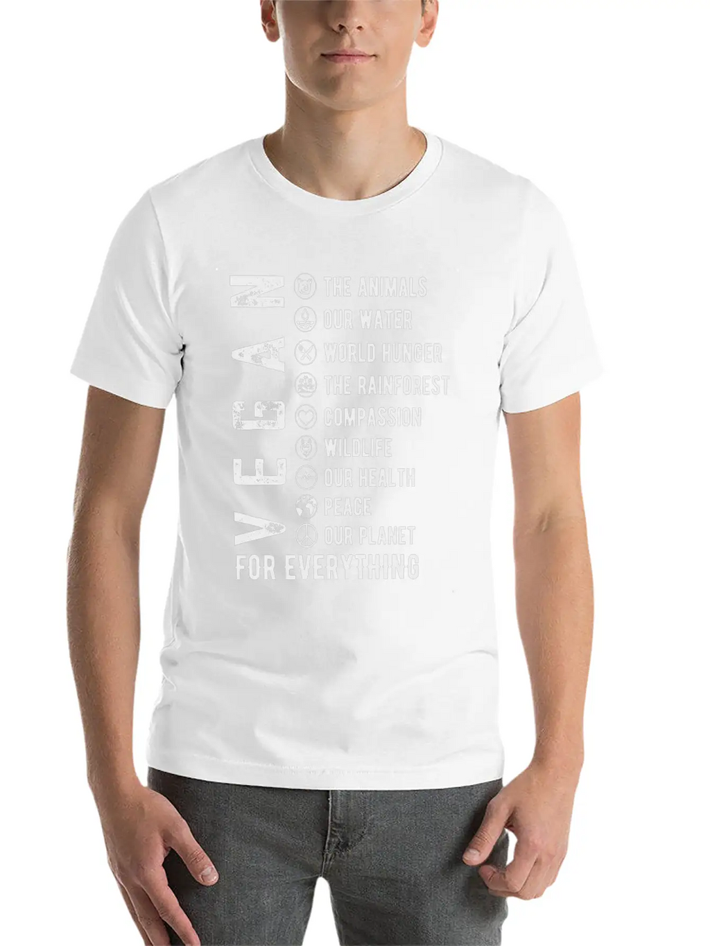 Vegan For Everything Unisex Casual T-Shirt – Clean Design For Daily Comfort