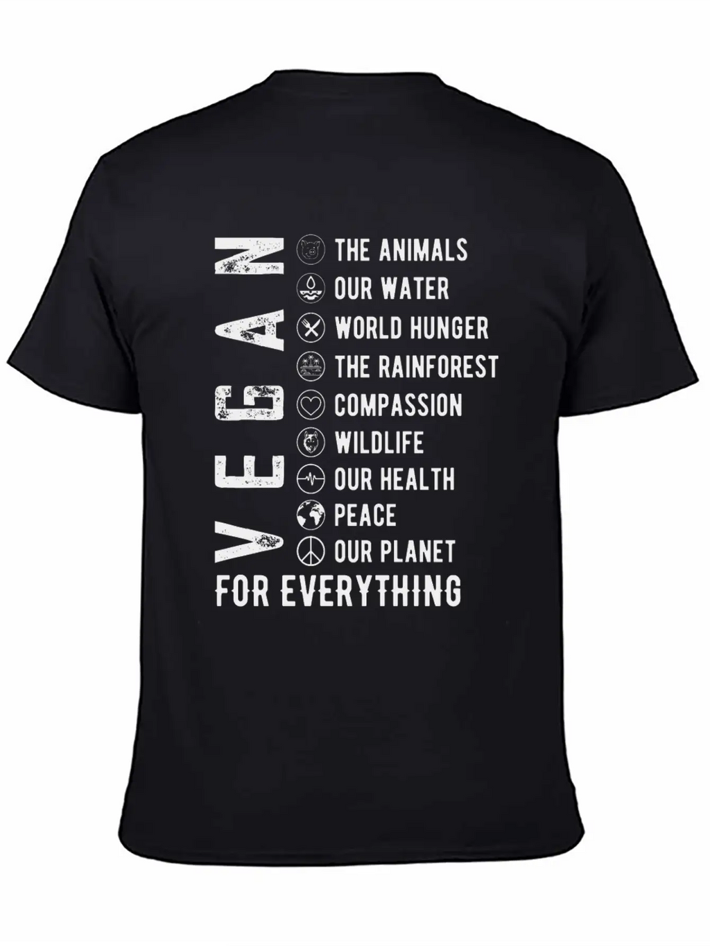 Vegan For Everything Unisex Casual T-Shirt – Clean Design For Daily Comfort