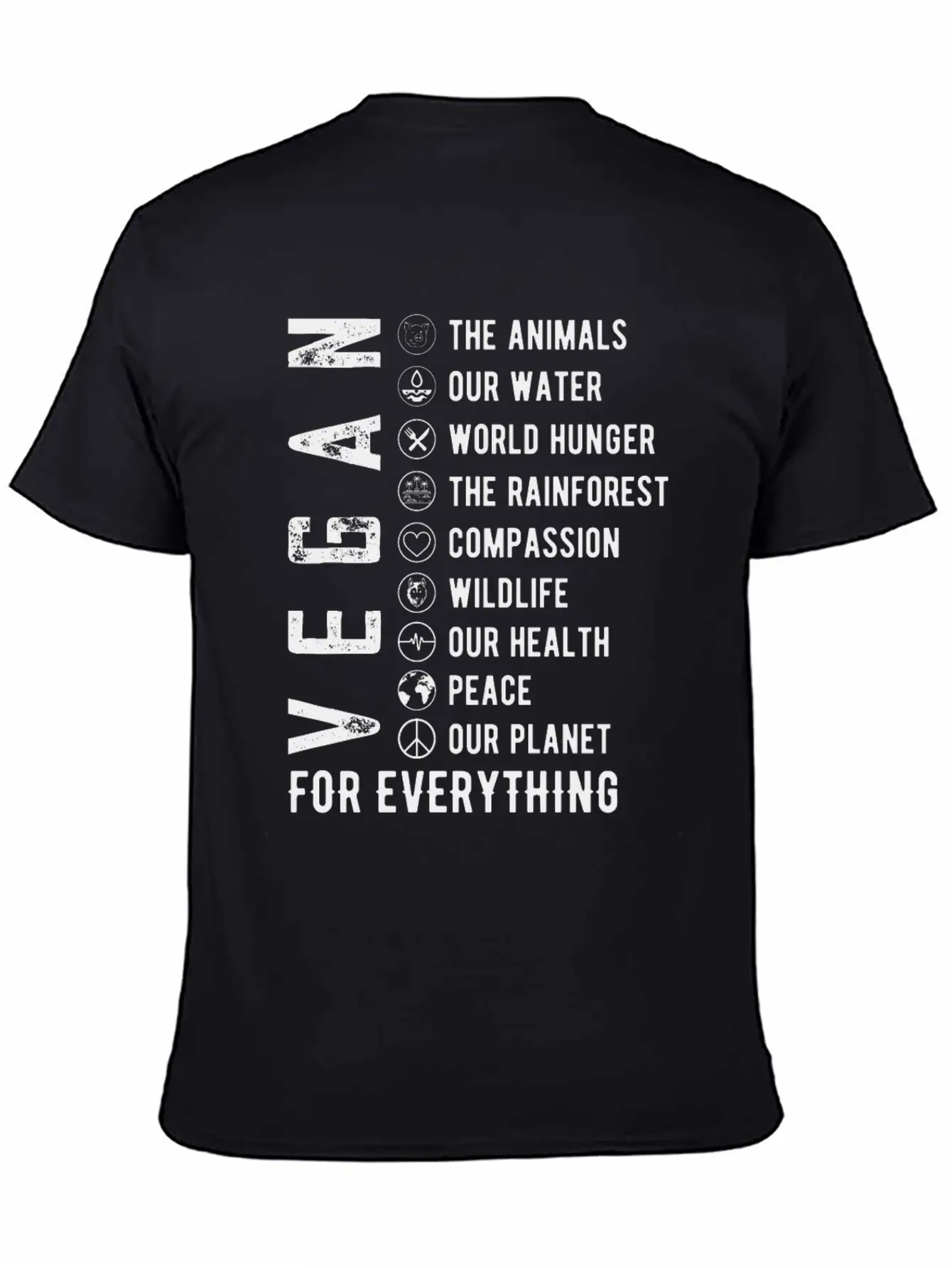 Vegan For Everything Unisex Casual T-Shirt – Clean Design For Daily Comfort