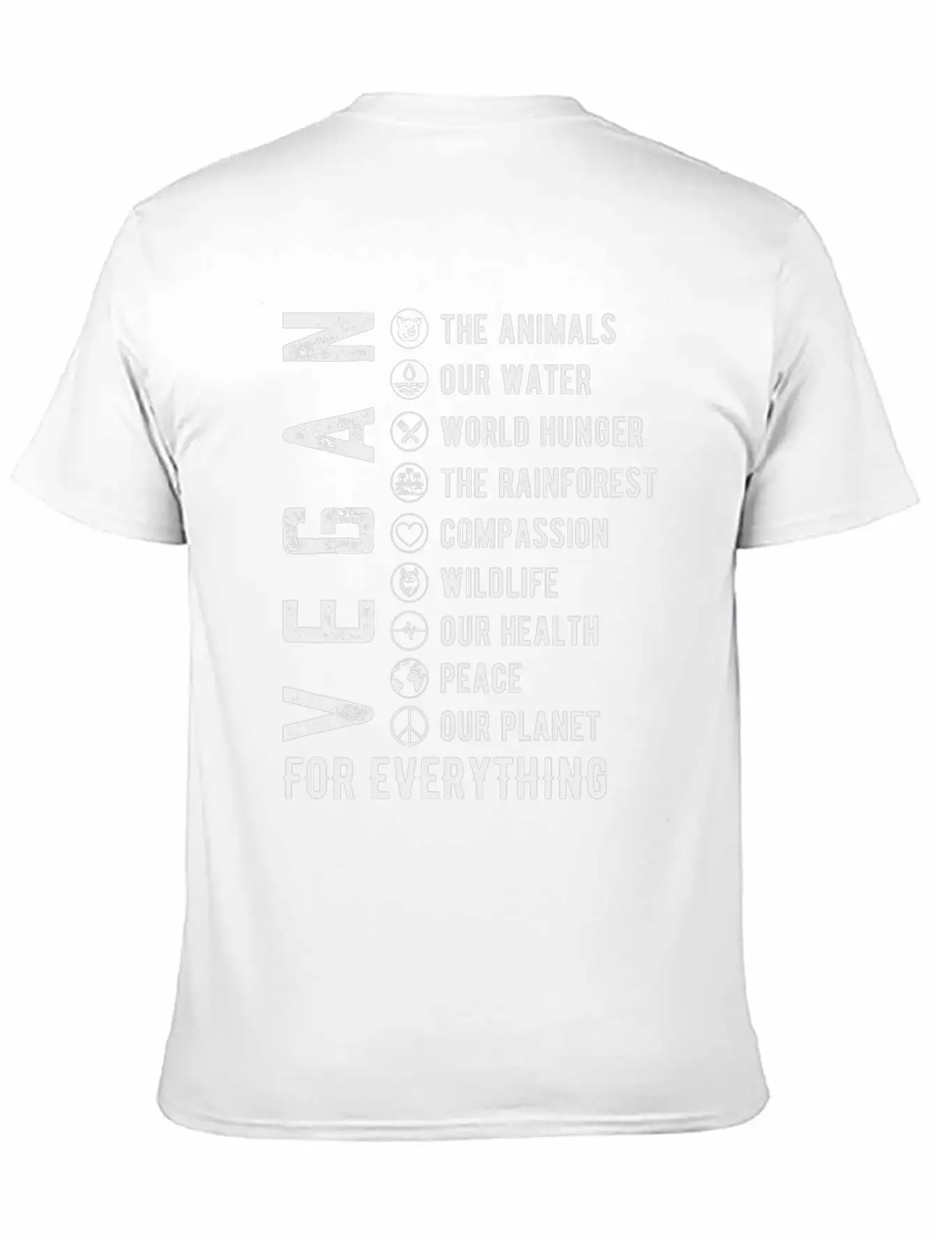 Vegan For Everything Unisex Casual T-Shirt – Clean Design For Daily Comfort
