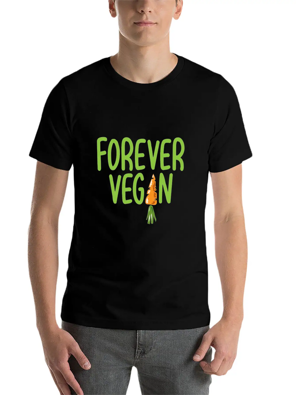 Vegan Gift Vegan Love Animals Breathable Soft Cotton T-Shirt – Timeless Casual Look