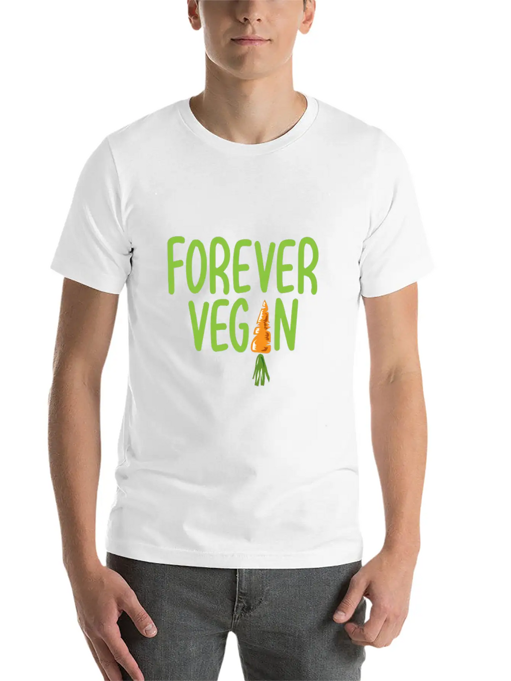 Vegan Gift Vegan Love Animals Breathable Soft Cotton T-Shirt – Timeless Casual Look