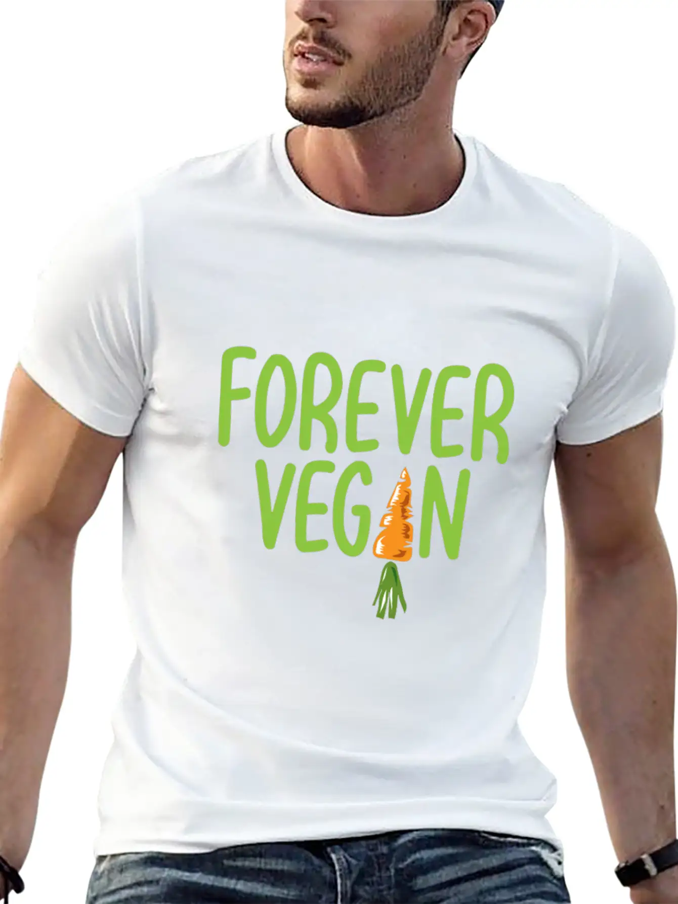 Vegan Gift Vegan Love Animals Breathable Soft Cotton T-Shirt – Timeless Casual Look