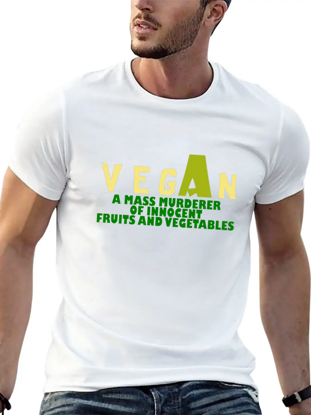 Vegan Saying Avocado Vegan Unisex Casual T-Shirt – Clean Design For Daily Comfort