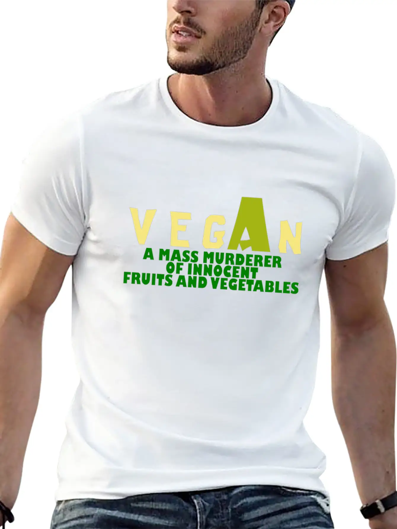 Vegan Saying Avocado Vegan Unisex Casual T-Shirt – Clean Design For Daily Comfort