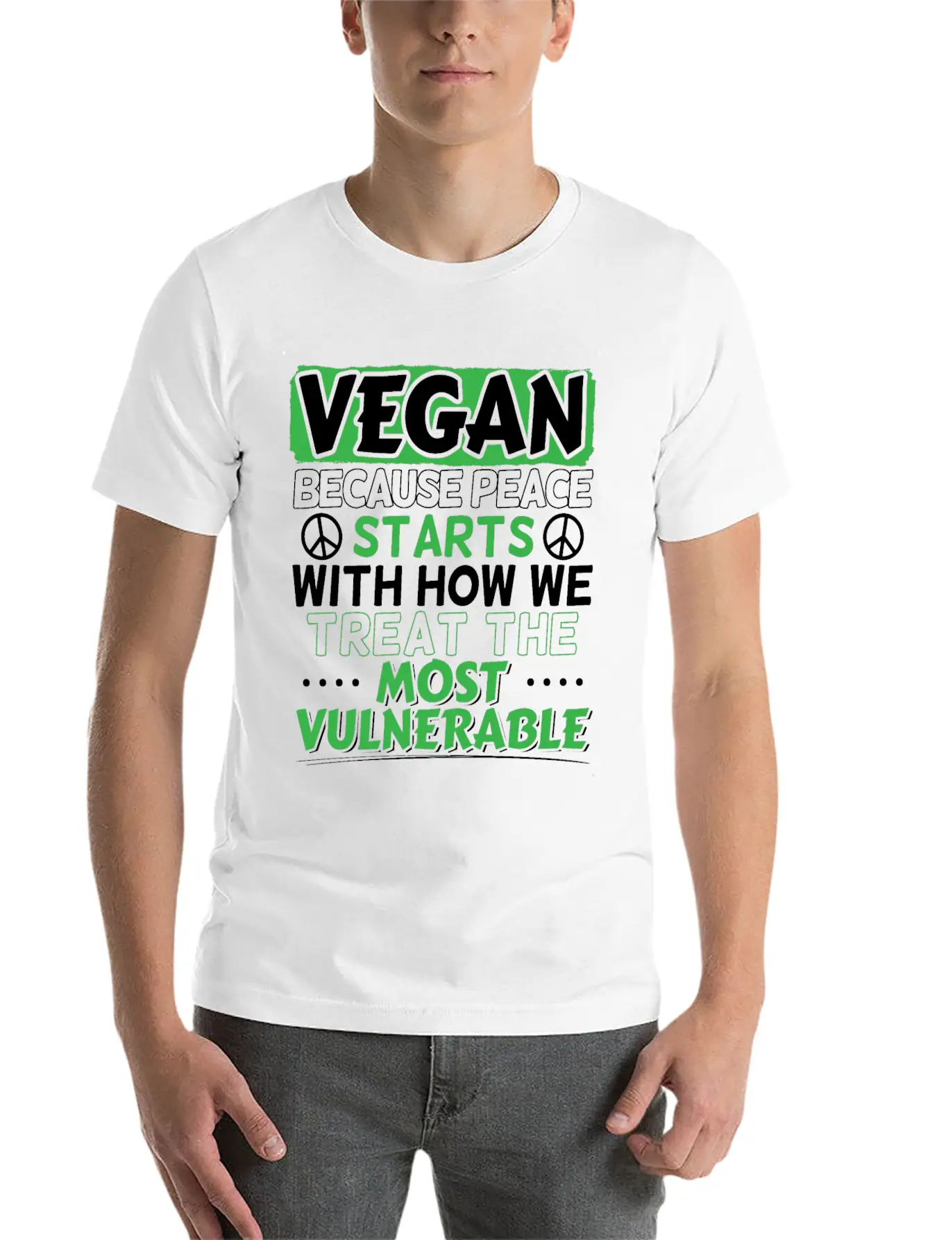 Vegan Saying Veganism Classic Fit Graphic Tee For Daily Comfort – Unisex Cotton Shirt