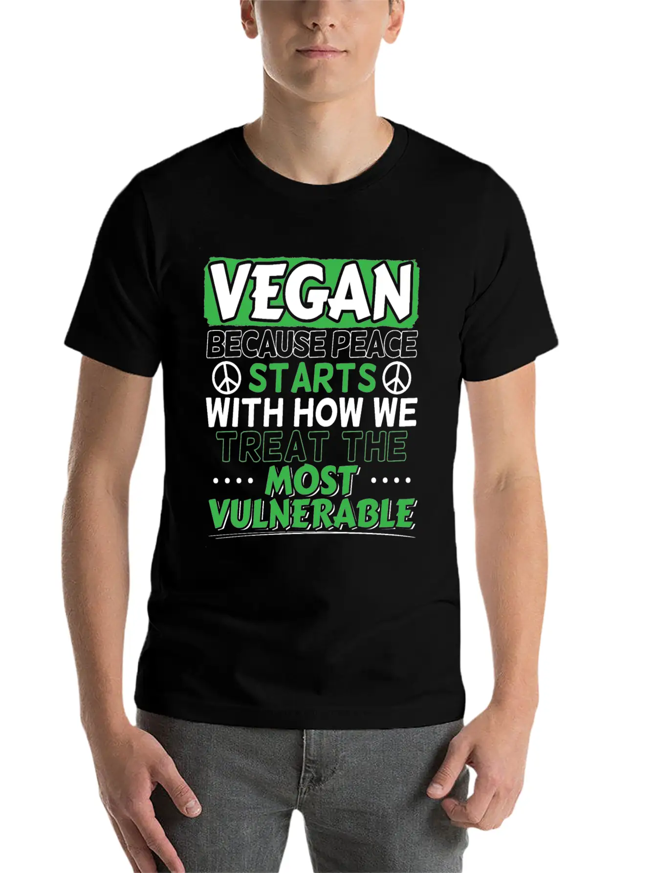Vegan Saying Veganism Classic Fit Graphic Tee For Daily Comfort – Unisex Cotton Shirt
