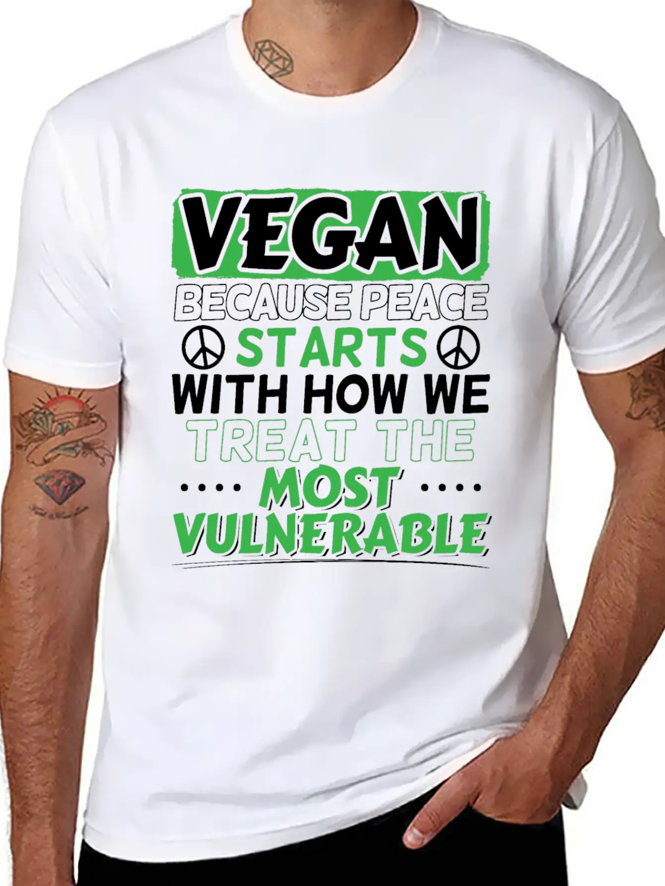 Vegan Saying Veganism Classic Fit Graphic Tee For Daily Comfort – Unisex Cotton Shirt