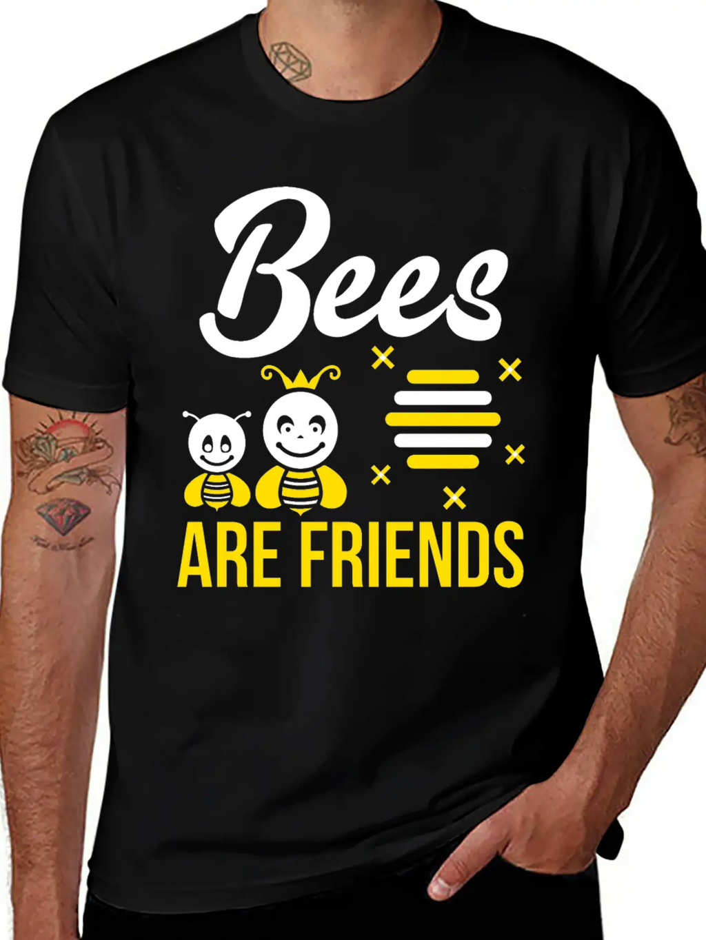 Vegan Shirt Are Friends Vegetarian Gift Tee Unisex Casual T-Shirt – Clean Design For Daily Comfort