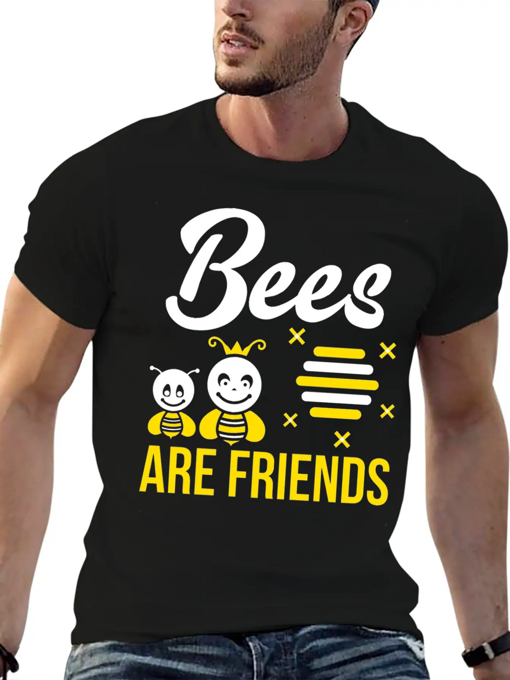 Vegan Shirt Are Friends Vegetarian Gift Tee Unisex Casual T-Shirt – Clean Design For Daily Comfort