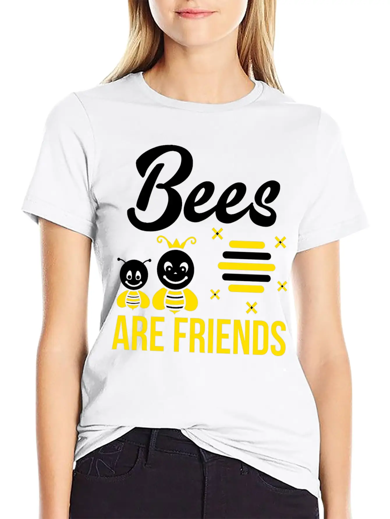 Vegan Shirt Are Friends Vegetarian Gift Tee Unisex Casual T-Shirt – Clean Design For Daily Comfort