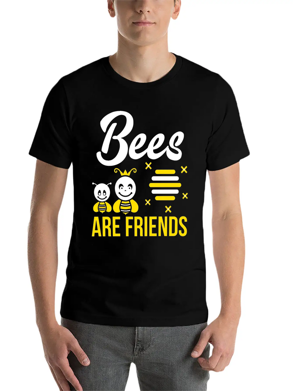 Vegan Shirt Are Friends Vegetarian Gift Tee Unisex Casual T-Shirt – Clean Design For Daily Comfort