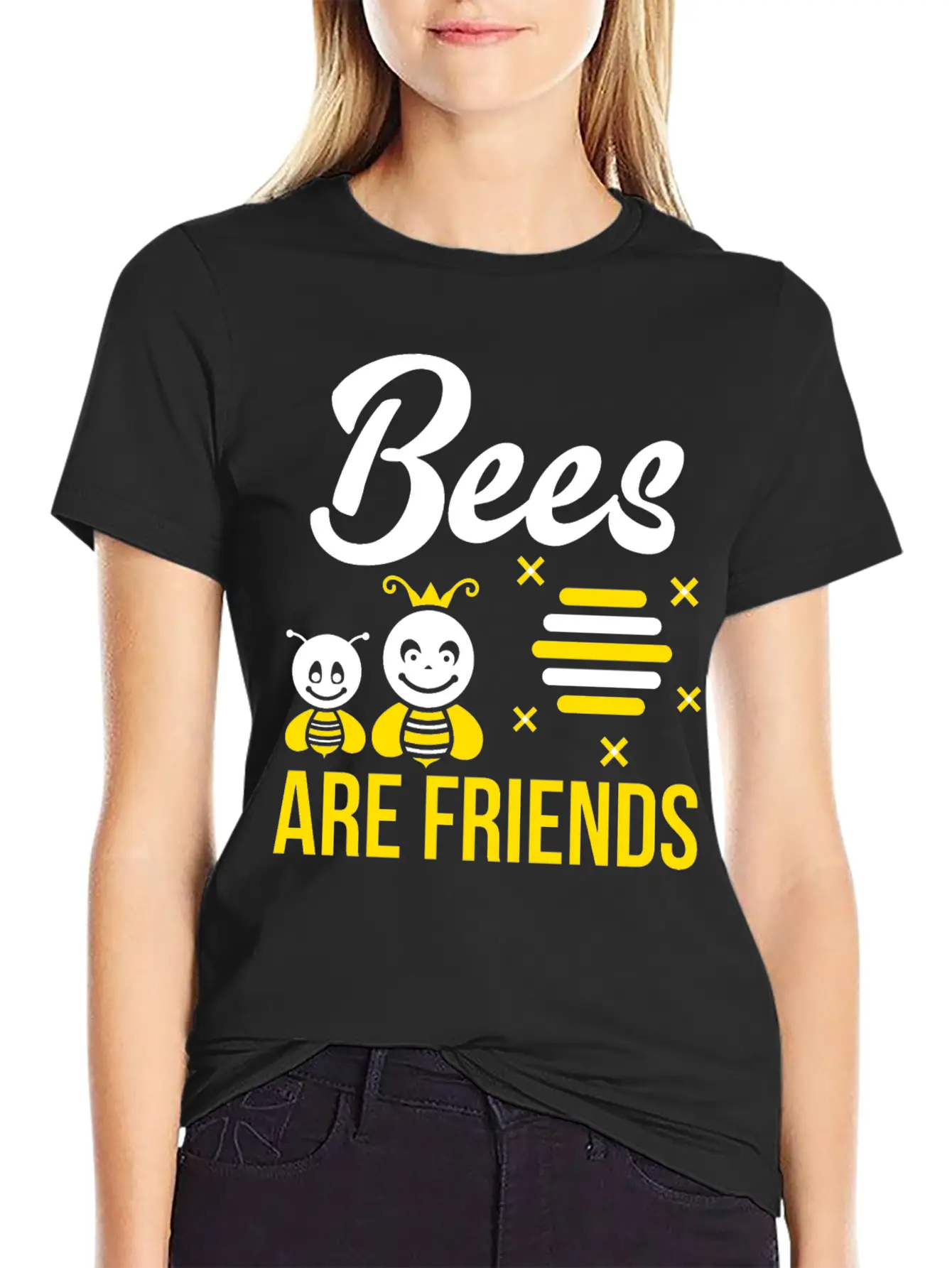 Vegan Shirt Are Friends Vegetarian Gift Tee Unisex Casual T-Shirt – Clean Design For Daily Comfort