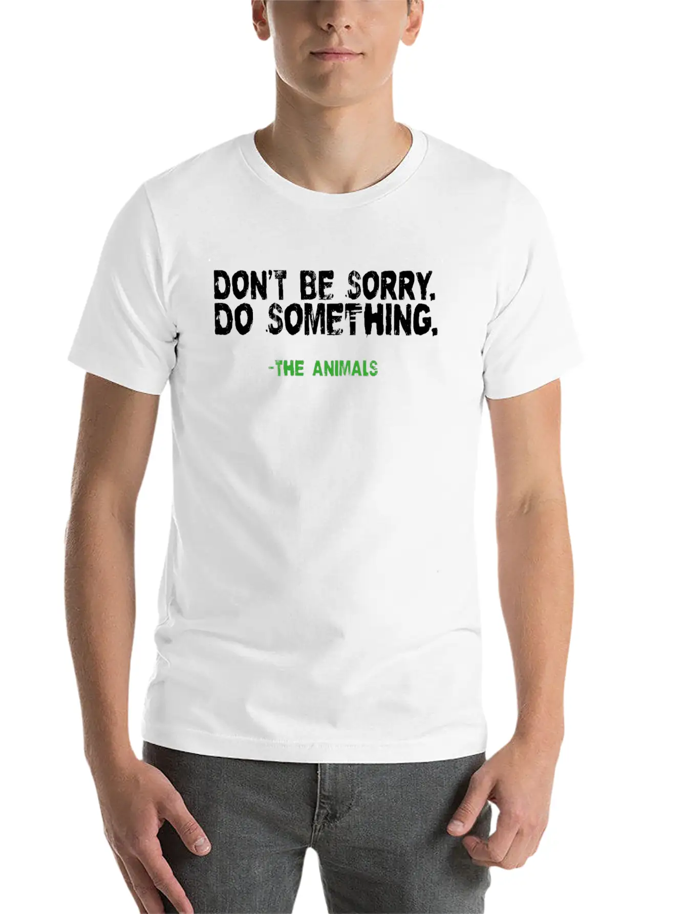 Vegan Shirt Be Sorry Do Something Vegetarian Gift Essential Cotton Tee For Daily Outfits – Unisex Style