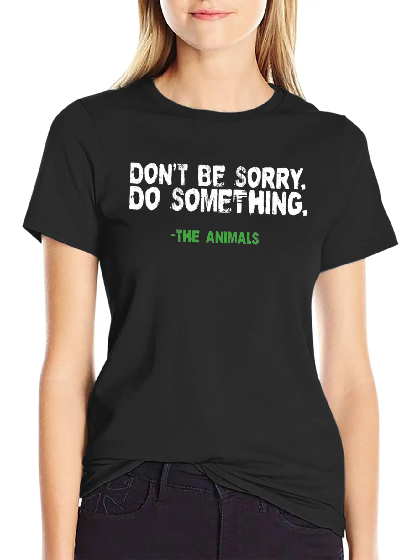 Vegan Shirt Be Sorry Do Something Vegetarian Gift Essential Cotton Tee For Daily Outfits – Unisex Style