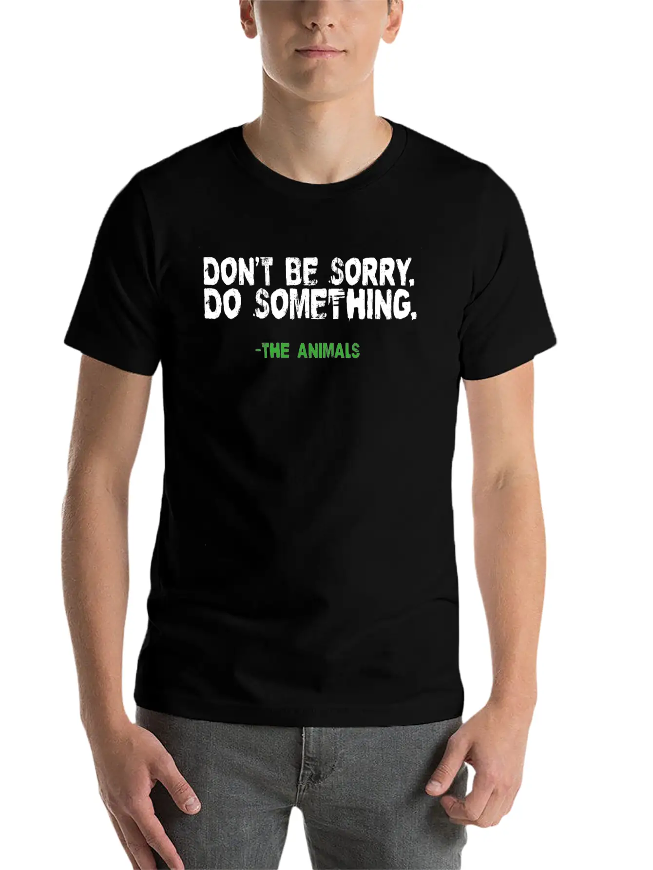 Vegan Shirt Be Sorry Do Something Vegetarian Gift Essential Cotton Tee For Daily Outfits – Unisex Style