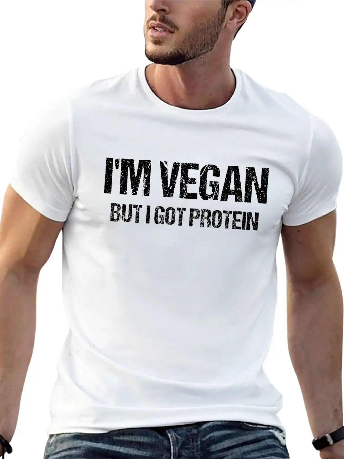 Vegan Shirt Vegetarian Ecofriendly Veggie Gift Unisex Short Sleeve Soft Cotton T-Shirt – Casual Everyday Wear
