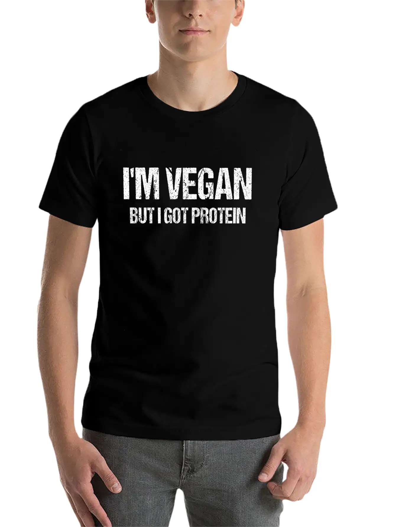 Vegan Shirt Vegetarian Ecofriendly Veggie Gift Unisex Short Sleeve Soft Cotton T-Shirt – Casual Everyday Wear